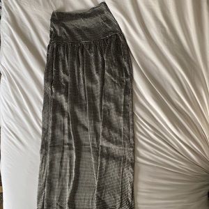 Medium size plaid maxi skirt